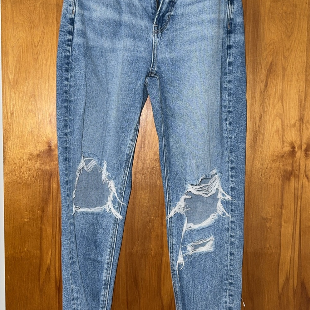 American Eagle Outfitters Ripped Blue Skinny Jeans